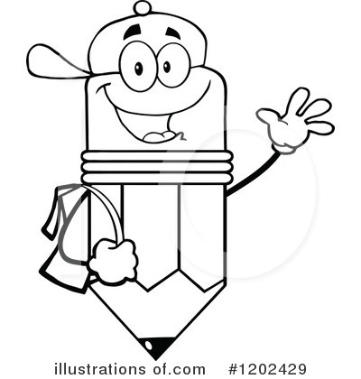 Royalty-Free (RF) Pencil Clipart Illustration by Hit Toon - Stock Sample #1202429