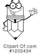 Pencil Clipart #1202434 by Hit Toon
