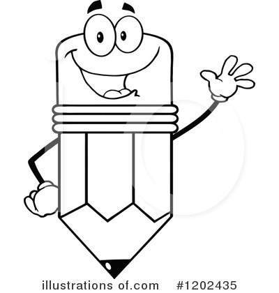 Royalty-Free (RF) Pencil Clipart Illustration by Hit Toon - Stock Sample #1202435