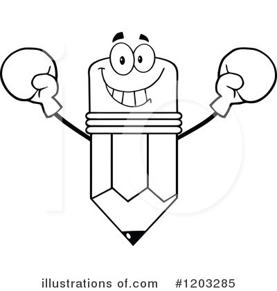 Royalty-Free (RF) Pencil Clipart Illustration by Hit Toon - Stock Sample #1203285