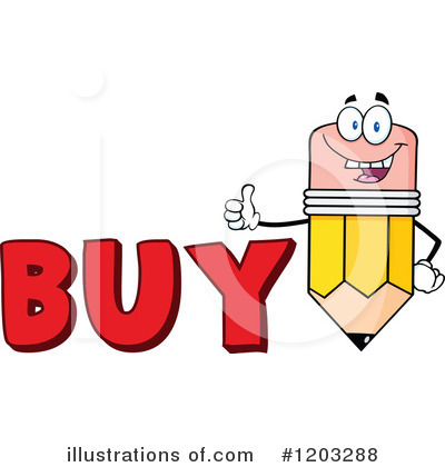 Royalty-Free (RF) Pencil Clipart Illustration by Hit Toon - Stock Sample #1203288
