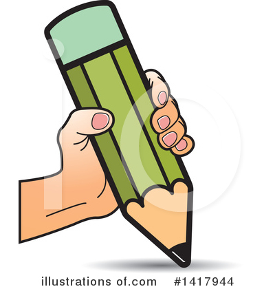 Royalty-Free (RF) Pencil Clipart Illustration by Lal Perera - Stock Sample #1417944