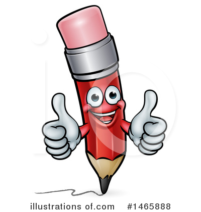 Royalty-Free (RF) Pencil Clipart Illustration by AtStockIllustration - Stock Sample #1465888