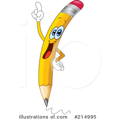 Royalty-Free (RF) Pencil Clipart Illustration by yayayoyo - Stock Sample #214995
