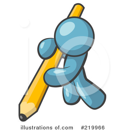 Royalty-Free (RF) Pencil Clipart Illustration by Leo Blanchette - Stock Sample #219966