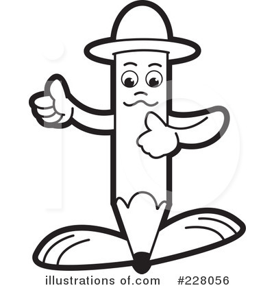 Pencil Guy Clipart #228056 by Lal Perera