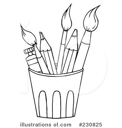 Royalty-Free (RF) Pencil Clipart Illustration by Hit Toon - Stock Sample #230825