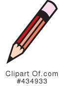 Pencil Clipart #434933 by Lal Perera