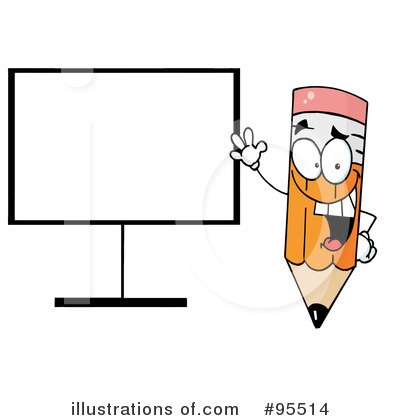 Royalty-Free (RF) Pencil Clipart Illustration by Hit Toon - Stock Sample #95514