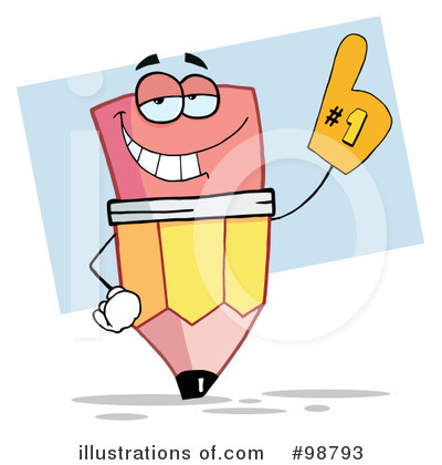 Royalty-Free (RF) Pencil Clipart Illustration by Hit Toon - Stock Sample #98793