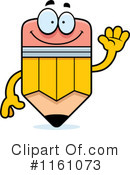 Pencil Mascot Clipart #1161073 by Cory Thoman