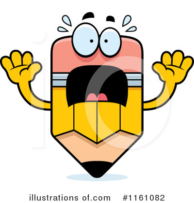 Royalty-Free (RF) Pencil Mascot Clipart Illustration by Cory Thoman - Stock Sample #1161082