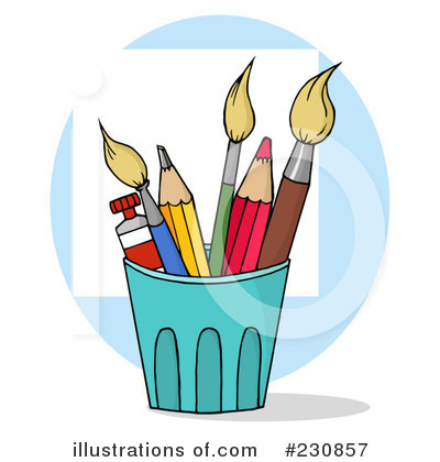 Royalty-Free (RF) Pencils Clipart Illustration by Hit Toon - Stock Sample #230857