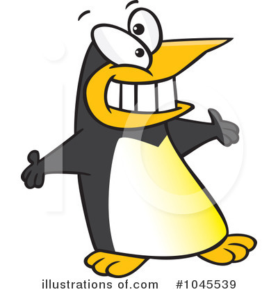 Royalty-Free (RF) Penguin Clipart Illustration by toonaday - Stock Sample #1045539