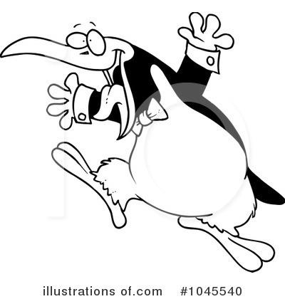 Royalty-Free (RF) Penguin Clipart Illustration by toonaday - Stock Sample #1045540