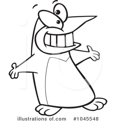 Royalty-Free (RF) Penguin Clipart Illustration by toonaday - Stock Sample #1045548
