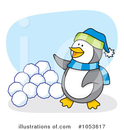Snowball Fight Clipart #1053617 by Any Vector