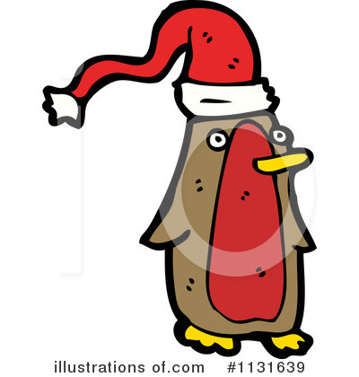 Christmas Penguin Clipart #1131639 by lineartestpilot