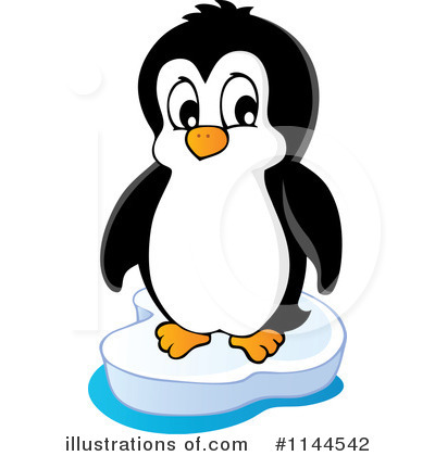 Royalty-Free (RF) Penguin Clipart Illustration by visekart - Stock Sample #1144542