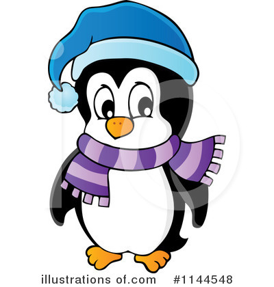 Royalty-Free (RF) Penguin Clipart Illustration by visekart - Stock Sample #1144548