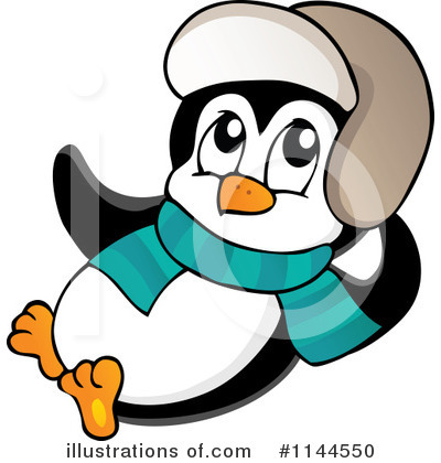 Royalty-Free (RF) Penguin Clipart Illustration by visekart - Stock Sample #1144550