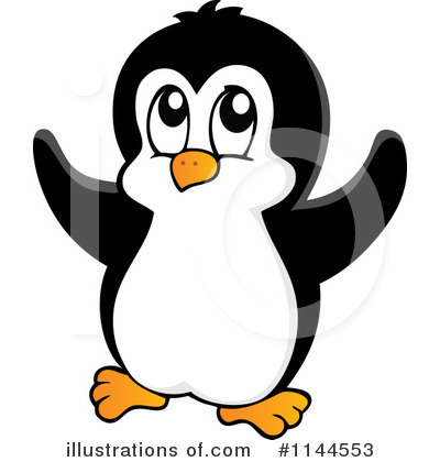 Royalty-Free (RF) Penguin Clipart Illustration by visekart - Stock Sample #1144553