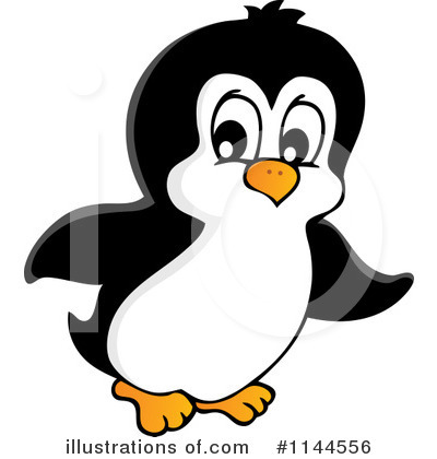 Royalty-Free (RF) Penguin Clipart Illustration by visekart - Stock Sample #1144556