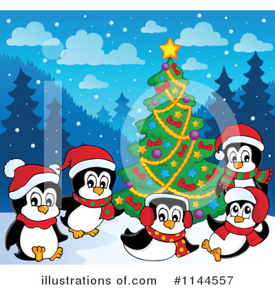 Royalty-Free (RF) Penguin Clipart Illustration by visekart - Stock Sample #1144557