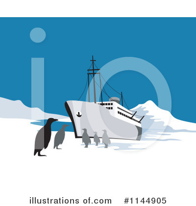 Royalty-Free (RF) Penguin Clipart Illustration by patrimonio - Stock Sample #1144905