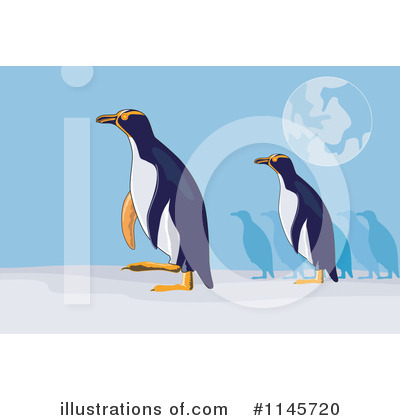 Royalty-Free (RF) Penguin Clipart Illustration by patrimonio - Stock Sample #1145720