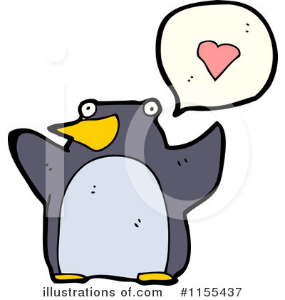 Royalty-Free (RF) Penguin Clipart Illustration by lineartestpilot - Stock Sample #1155437