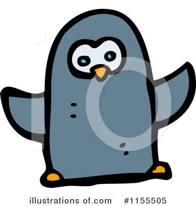 Royalty-Free (RF) Penguin Clipart Illustration by lineartestpilot - Stock Sample #1155505