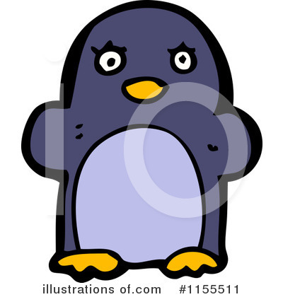 Royalty-Free (RF) Penguin Clipart Illustration by lineartestpilot - Stock Sample #1155511