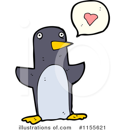 Royalty-Free (RF) Penguin Clipart Illustration by lineartestpilot - Stock Sample #1155621