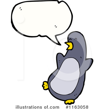 Royalty-Free (RF) Penguin Clipart Illustration by lineartestpilot - Stock Sample #1163058
