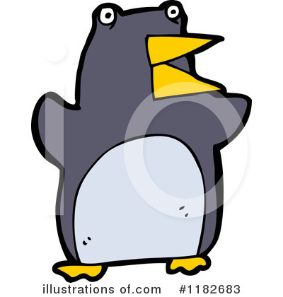 Royalty-Free (RF) Penguin Clipart Illustration by lineartestpilot - Stock Sample #1182683