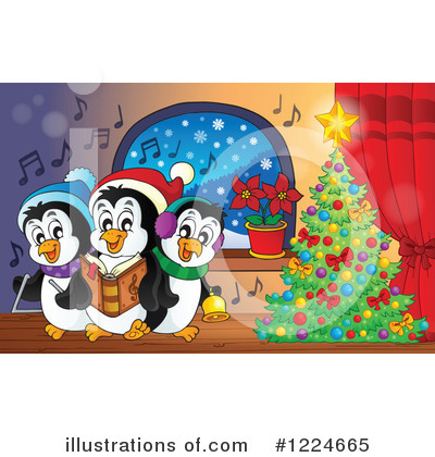 Royalty-Free (RF) Penguin Clipart Illustration by visekart - Stock Sample #1224665