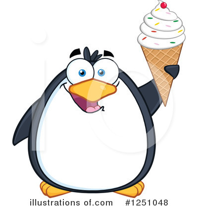Royalty-Free (RF) Penguin Clipart Illustration by Hit Toon - Stock Sample #1251048
