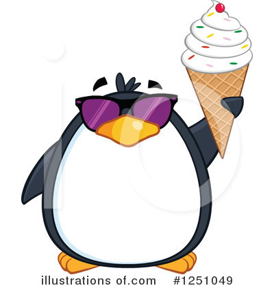 Royalty-Free (RF) Penguin Clipart Illustration by Hit Toon - Stock Sample #1251049