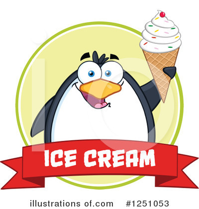 Royalty-Free (RF) Penguin Clipart Illustration by Hit Toon - Stock Sample #1251053