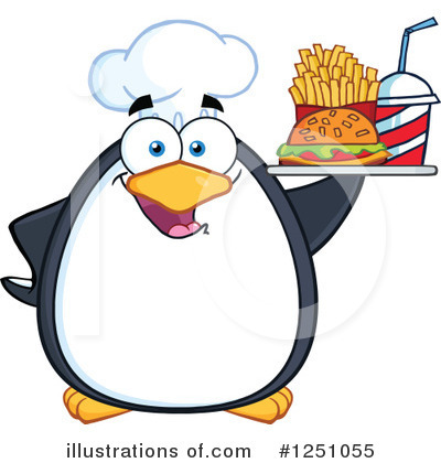 Royalty-Free (RF) Penguin Clipart Illustration by Hit Toon - Stock Sample #1251055