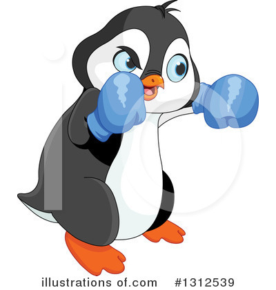 Royalty-Free (RF) Penguin Clipart Illustration by Pushkin - Stock Sample #1312539