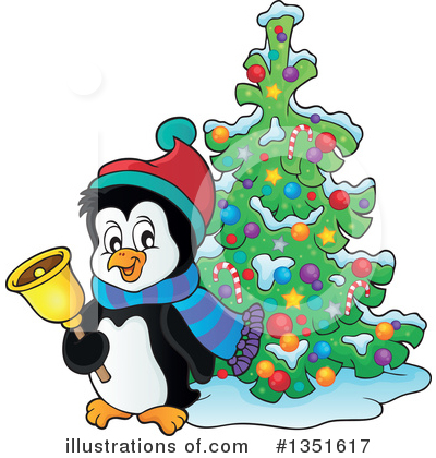 Royalty-Free (RF) Penguin Clipart Illustration by visekart - Stock Sample #1351617