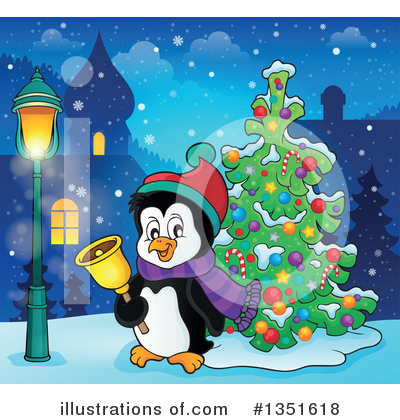 Royalty-Free (RF) Penguin Clipart Illustration by visekart - Stock Sample #1351618