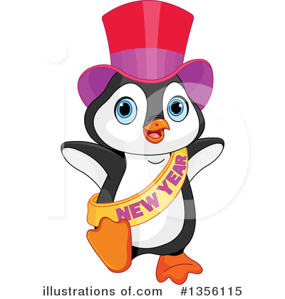 Royalty-Free (RF) Penguin Clipart Illustration by Pushkin - Stock Sample #1356115