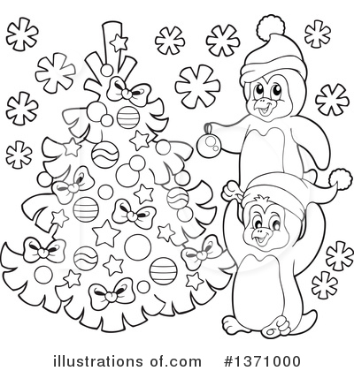 Royalty-Free (RF) Penguin Clipart Illustration by visekart - Stock Sample #1371000