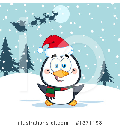 Royalty-Free (RF) Penguin Clipart Illustration by Hit Toon - Stock Sample #1371193