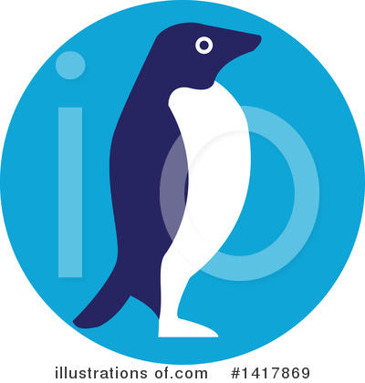 Royalty-Free (RF) Penguin Clipart Illustration by patrimonio - Stock Sample #1417869