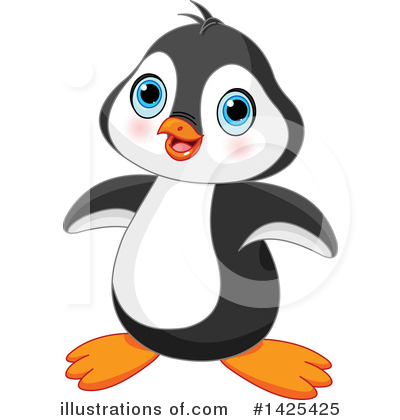 Royalty-Free (RF) Penguin Clipart Illustration by Pushkin - Stock Sample #1425425