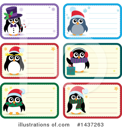 Royalty-Free (RF) Penguin Clipart Illustration by visekart - Stock Sample #1437263
